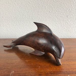 wooden dolphin